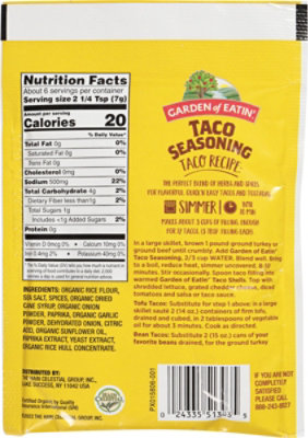 Bearitos Taco Seasoning Mix - 1.4 Oz - Image 5
