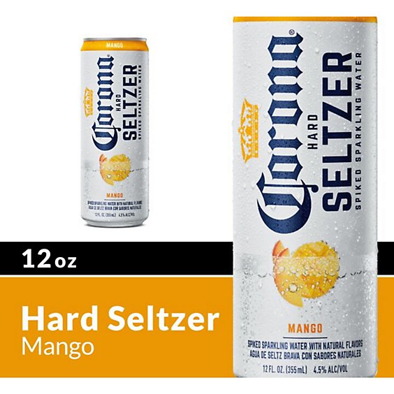 Corona Hard Seltzer Mango Spiked Sparkling Water Can 4.5% ABV - 12 Fl. Oz.