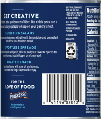 Progresso Bean Chick Peass - 19 Oz - Image 6