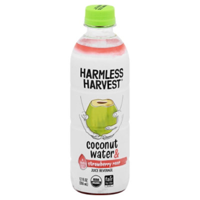 Harmless Harvest Strawberry Rose Coconut Water - 12 Oz