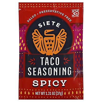 Siete Spicy Taco Seasoning - 1.31 Oz - Image 3