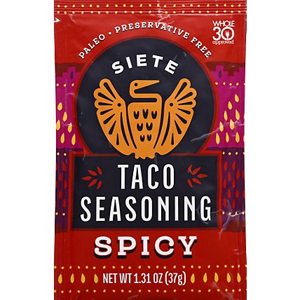 Siete Spicy Taco Seasoning - 1.31 Oz - Image 2