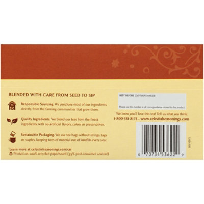 Celestial Seasonings Fireside Vanilla Spice Herbal Tea - 20 Count - Image 5