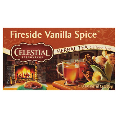 Celestial Seasonings Fireside Vanilla Spice Herbal Tea - 20 Count - Image 1