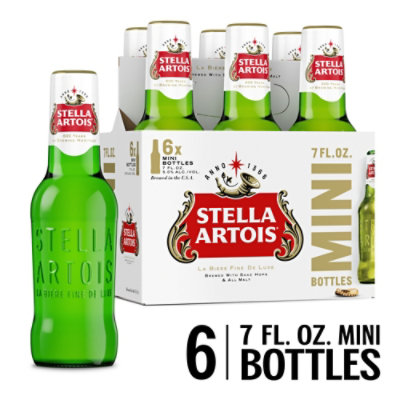 Stella Artois Petite Lager Beer In Bottles - 6-7 Fl. Oz. - Image 1