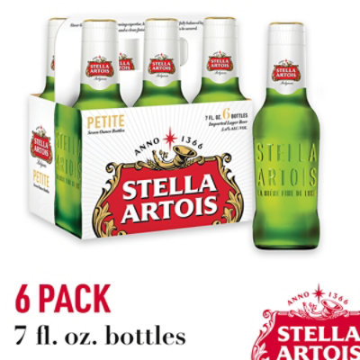 Stella Artois Premium Lager Beer Glass Bottles 5% ABV - 6-7 Oz - Image 2