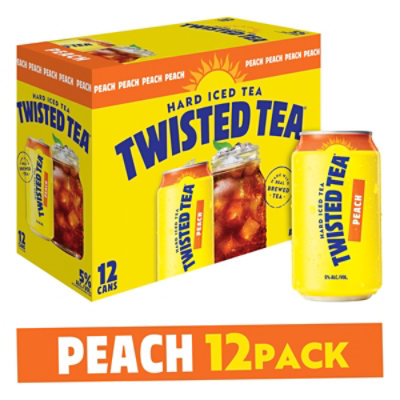 Twisted Tea Hard Iced Tea Peach - 12-12 Fl. Oz. - Image 1