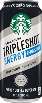 Starbucks Triple Shot Coffee Drink Energy Zero Sugar Black - 15 Fl. Oz. - Image 2