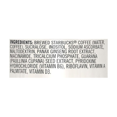 Starbucks Triple Shot Coffee Drink Energy Zero Sugar Black - 15 Fl. Oz. - Image 5