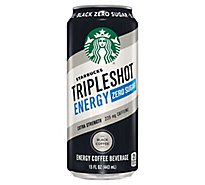Starbucks Triple Shot Coffee Drink Energy Zero Sugar Black - 15 Fl. Oz.