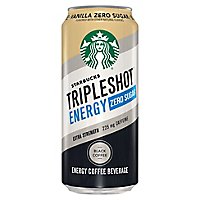 Starbucks Triple Shot Coffee Drink Energy Zero Sugar Vanilla Black - 15 Fl. Oz. - Image 3