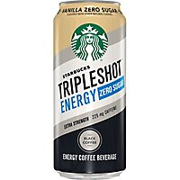 Starbucks Triple Shot Coffee Drink Energy Zero Sugar Vanilla Black - 15 Fl. Oz. - Image 2