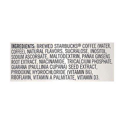 Starbucks Triple Shot Coffee Drink Energy Zero Sugar Vanilla Black - 15 Fl. Oz. - Image 5