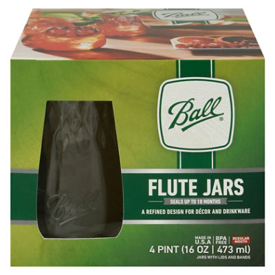 Ball Flute Jars - 16 Oz - Image 3