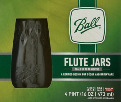 Ball Flute Jars - 16 Oz - Image 2