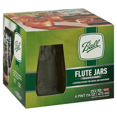 Ball Flute Jars - 16 Oz