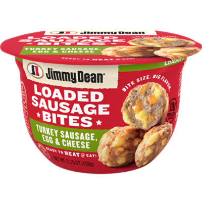 Jimmy Dean Loaded Sausage Bites Turkey Sausage Egg And Cheese - 3.75 Oz