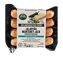 Open Nature Chicken Sausage Monterey Jack Jalapeno - 12 Oz