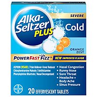 Alka-Seltzer Plus Orange Cold Tablets  - 20 Count - Image 3