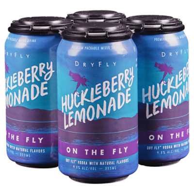 Dryfly Huckleberry Lemonade Cocktail Can - 4-12 Fl. Oz.