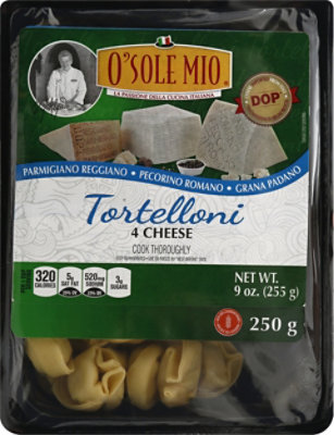 O Sole Mio Tortelloni 4 Cheese - 9 Oz - Image 2
