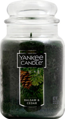 Ynk Cndl Lg Jar Balsam Cedar - 22 Oz - Image 2