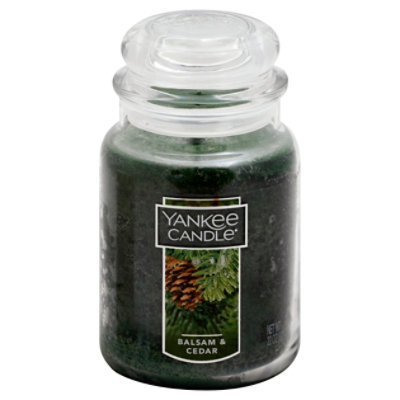 Ynk Cndl Lg Jar Balsam Cedar - 22 Oz