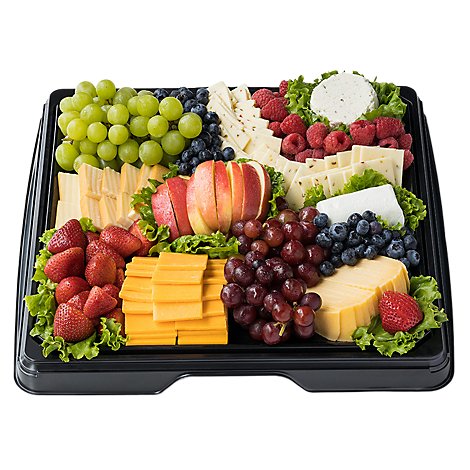 Tray Fruit & Cheese Square 16 In