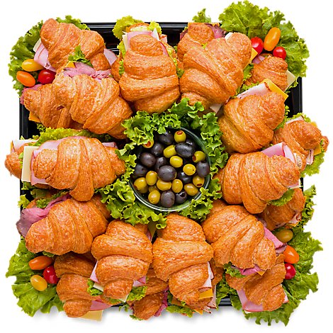 Tray Sandwich Croissant 16 Inch Square - Each