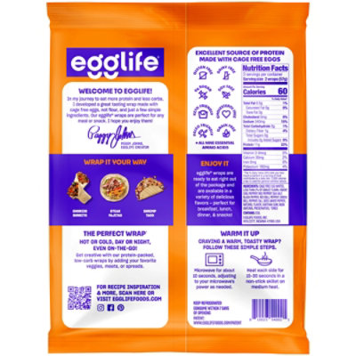 Egglife Southwest Egg White Wraps - 6 Oz - Image 6