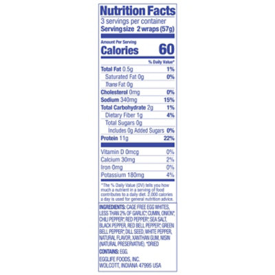Egglife Southwest Egg White Wraps - 6 Oz - Image 4