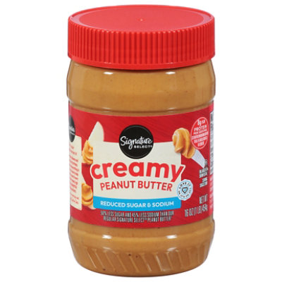 Signature SELECT Peanut Spread Creamy Reduced Sugar & Sodium - 16 Oz - Image 3