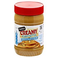 Signature Select Peanut Spread Creamy Reduced Sugar & Sodium - 16 Oz - Image 1