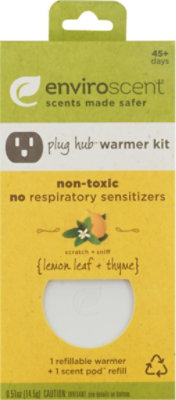 Enviroscent Lemon Leaf & Thyme Plug Hub & Pod Kit - Each - Image 2