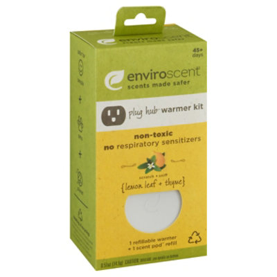 Enviroscent Lemon Leaf & Thyme Plug Hub & Pod Kit - Each