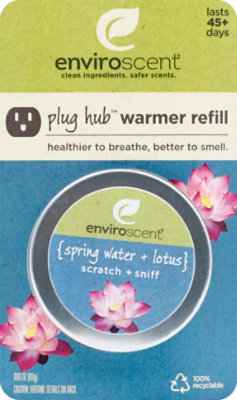 Enviroscent Spring Water & Lotus Plug Hub Refill - Each - Image 2