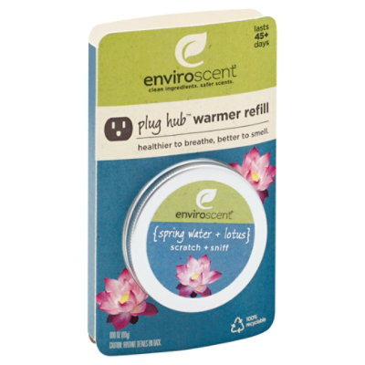 Enviroscent Spring Water & Lotus Plug Hub Refill - Each - Image 1