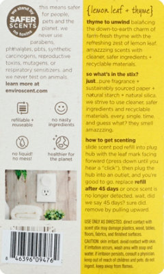 Enviroscent Lemon Leaf & Thyme Plug Hub Refill - Each - Image 3