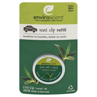 Enviroscent Sea Salt & Aloe Vent Clip Refill - Each