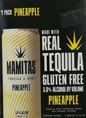 Mamitas Tequila & Soda Pineapple Can - 4-12 Fl. Oz. - Image 5