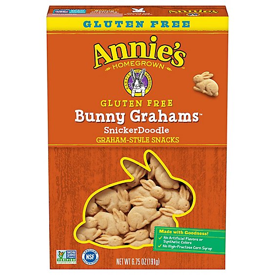 Annies Homegrown Snickerdoodle Gluten Free Bunny Cookies - 6.75 OZ