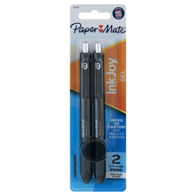 Paper Mate Ink Joy Gel Pen Black .7mm - 2 CT - Image 1