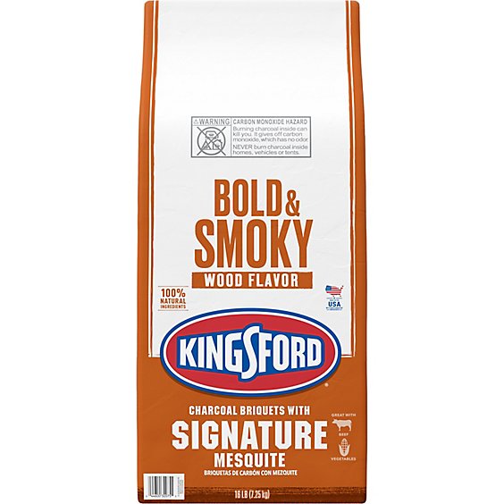 Kingsford Barbecue Charcoal Briquettes For Grilling With Signature Mesquite - 16 Lbs