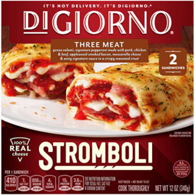 DiGiorno Three Meat Frozen Stromboli - 12 Oz