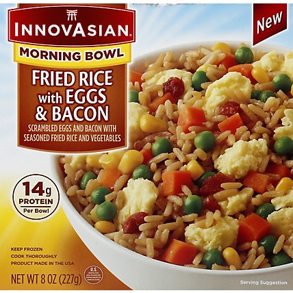 Innovasian Cuisine Breakfast Bacon And Egg Fried Rice Bowl - 8 OZ - Image 5