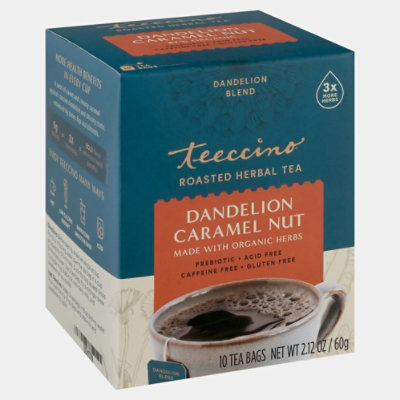 Teeccino Tea Dlion Caramel Nut Snglsrv - 10 BG