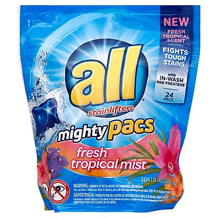 All Mighty Pacs Fresh Tropical Mist - 24 CT - Image 1