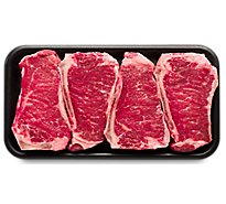 Beef Top Loin Ny Strip Steak Bi Imported Value Pack - 1 Lb