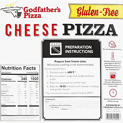 Godfathers 10 Inches Gluten Free Cheese Pizza - 14.4 OZ - Image 6