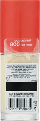 Covergirl Outlast Extreme Wear 3 In 1 Foundation 800 Fair Ivory - 1 Fl. Oz.  - Image 5